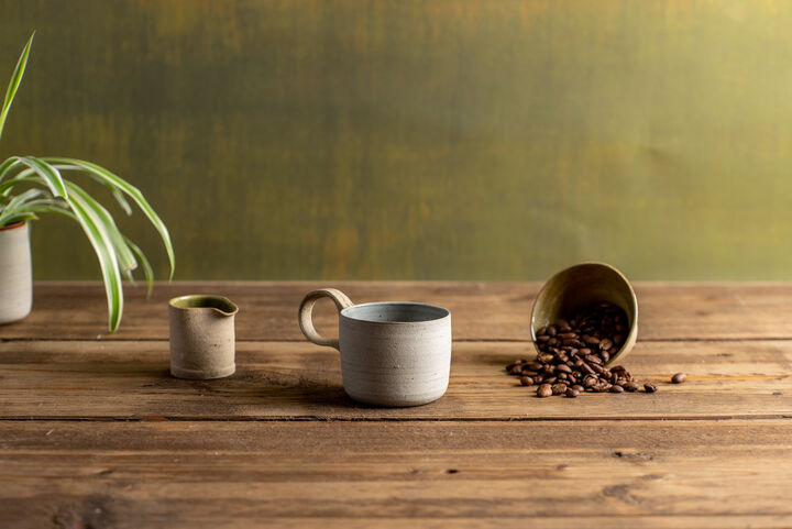 Coffee Cup - Pale Grey-Blue
