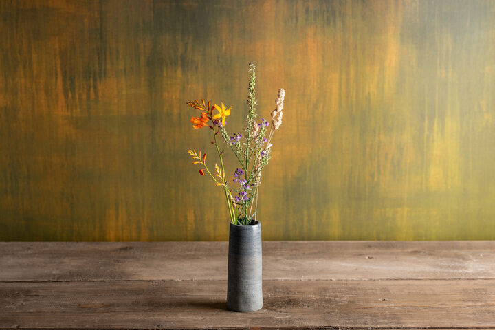 Thin Vase - Dark Blue-Grey