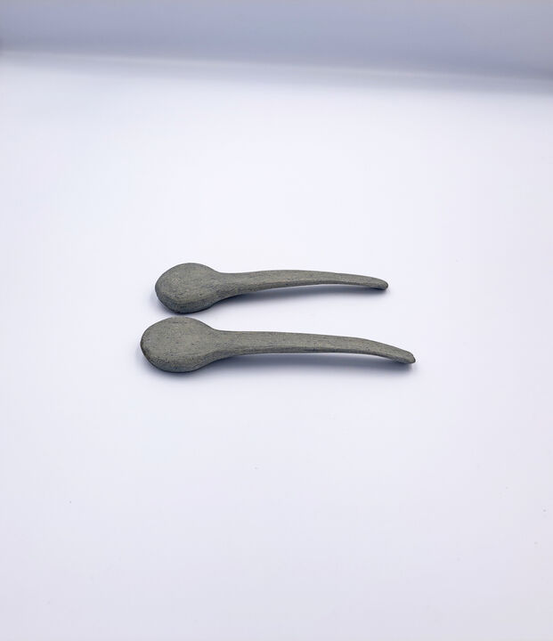 Set of Spoons Dark Grey Blue back