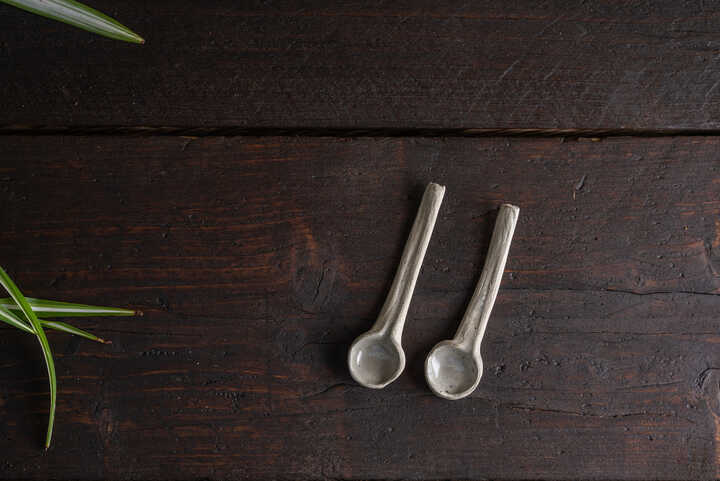 Two handmade Ceramic spoons