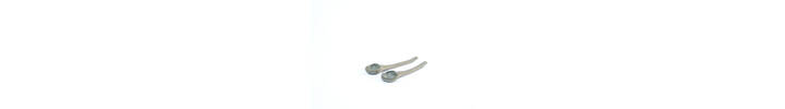 Two Spoons Pale Blue- Grey side view (white)