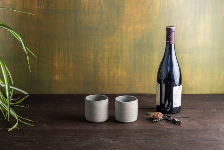 Wine Beakers Pale Blue-Grey