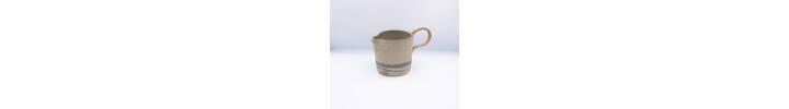 Limited Edition 1 litre Hand-thrown Ceramic Stoneware Decorative Gravy Jug in Pale Grey-Blue