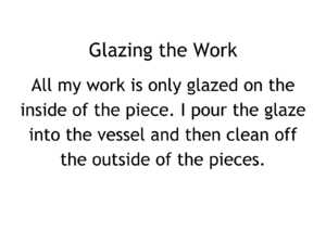 Glazing the Work